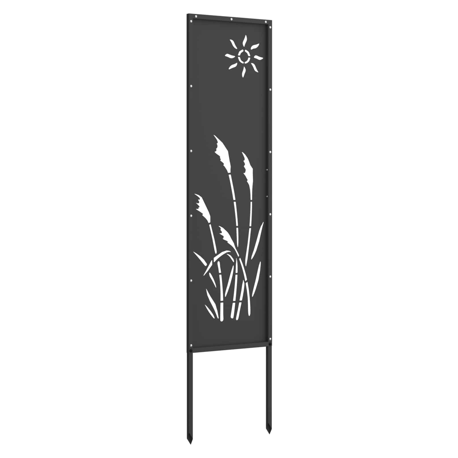 vidaXL Garten Sichtschutz-Leinwand Schwarz 32 x 140 cm
