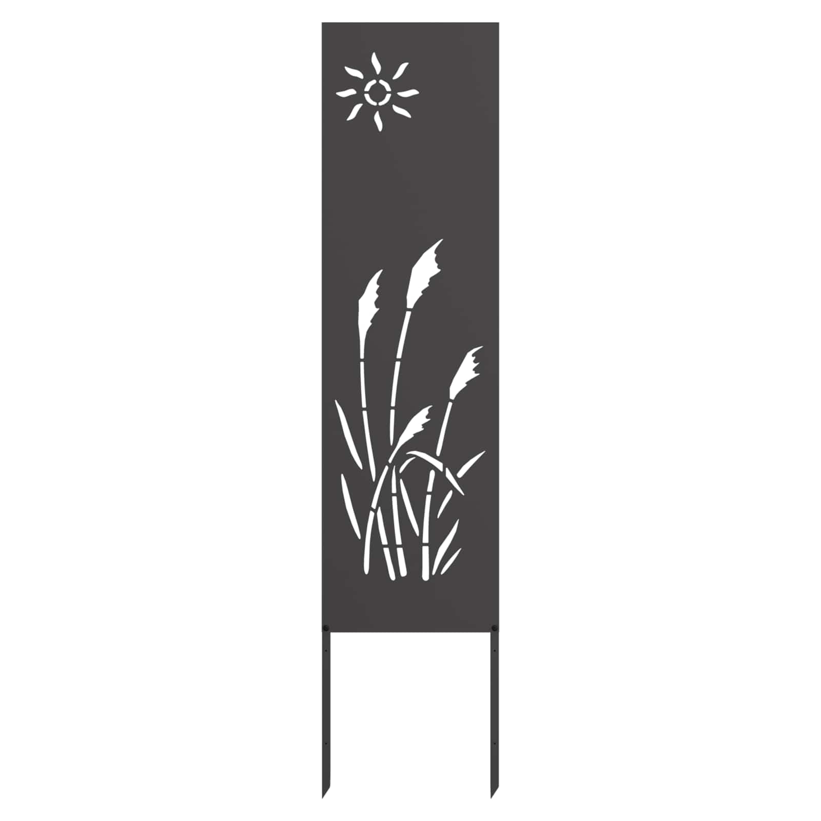 vidaXL Garten Sichtschutz-Leinwand Schwarz 32 x 140 cm
