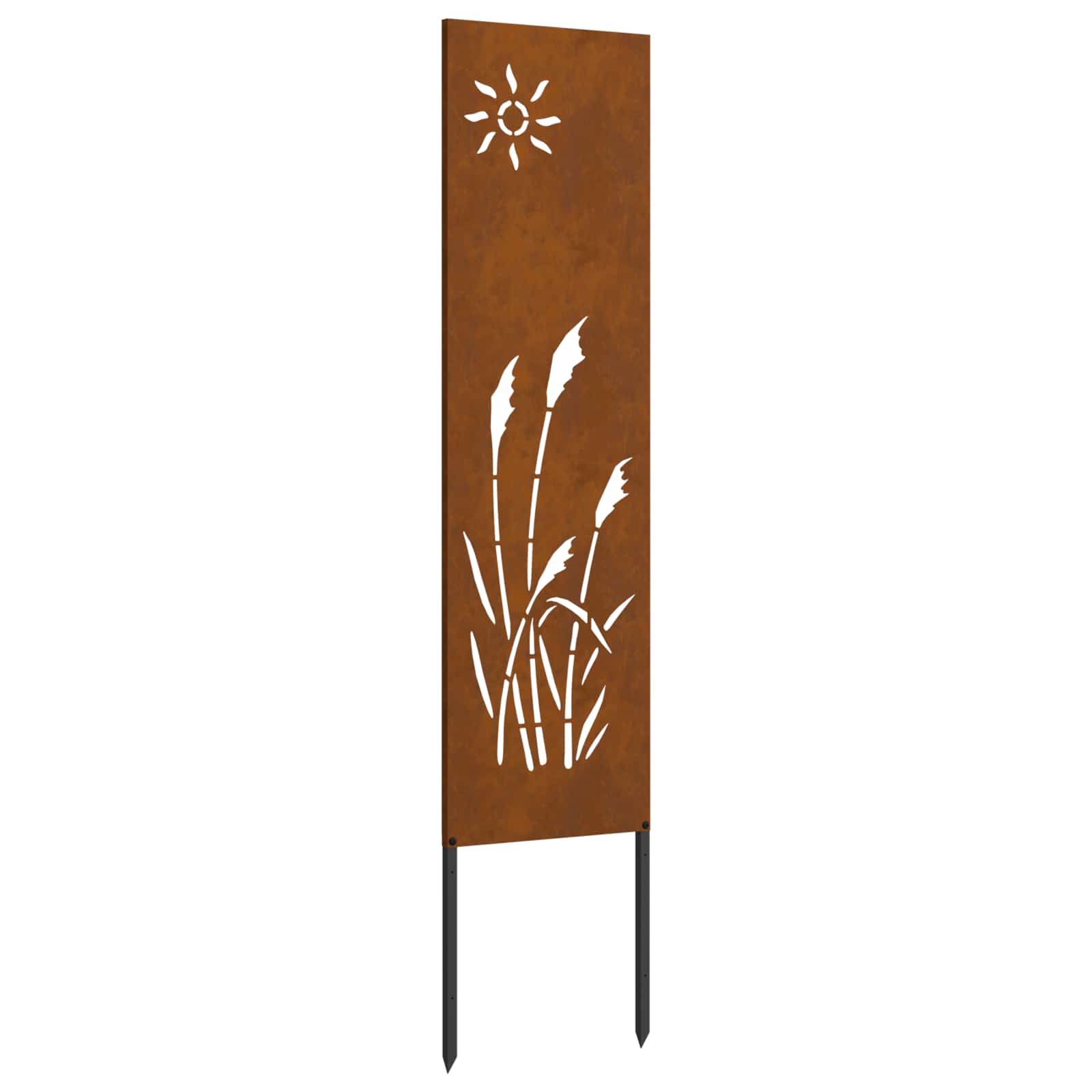 vidaXL Garten Sichtschutz-Leinwand Rostig 32 x 140 cm Wetterfeststahl
