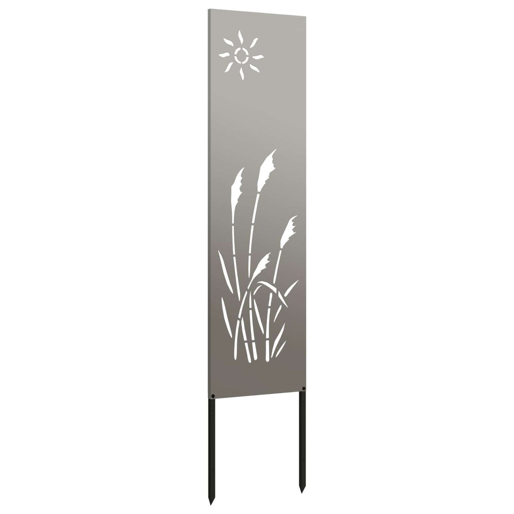 vidaXL Garten Sichtschutz-Leinwand Rostig 32 x 140 cm Wetterfeststahl
