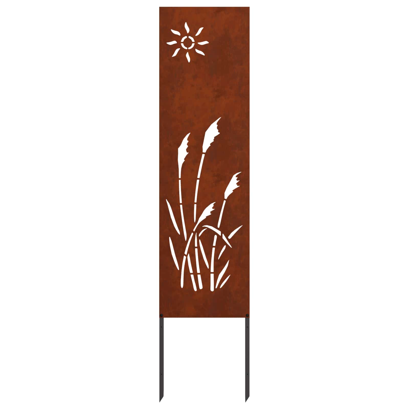 vidaXL Garten Sichtschutz-Leinwand Rostig 32 x 140 cm Wetterfeststahl