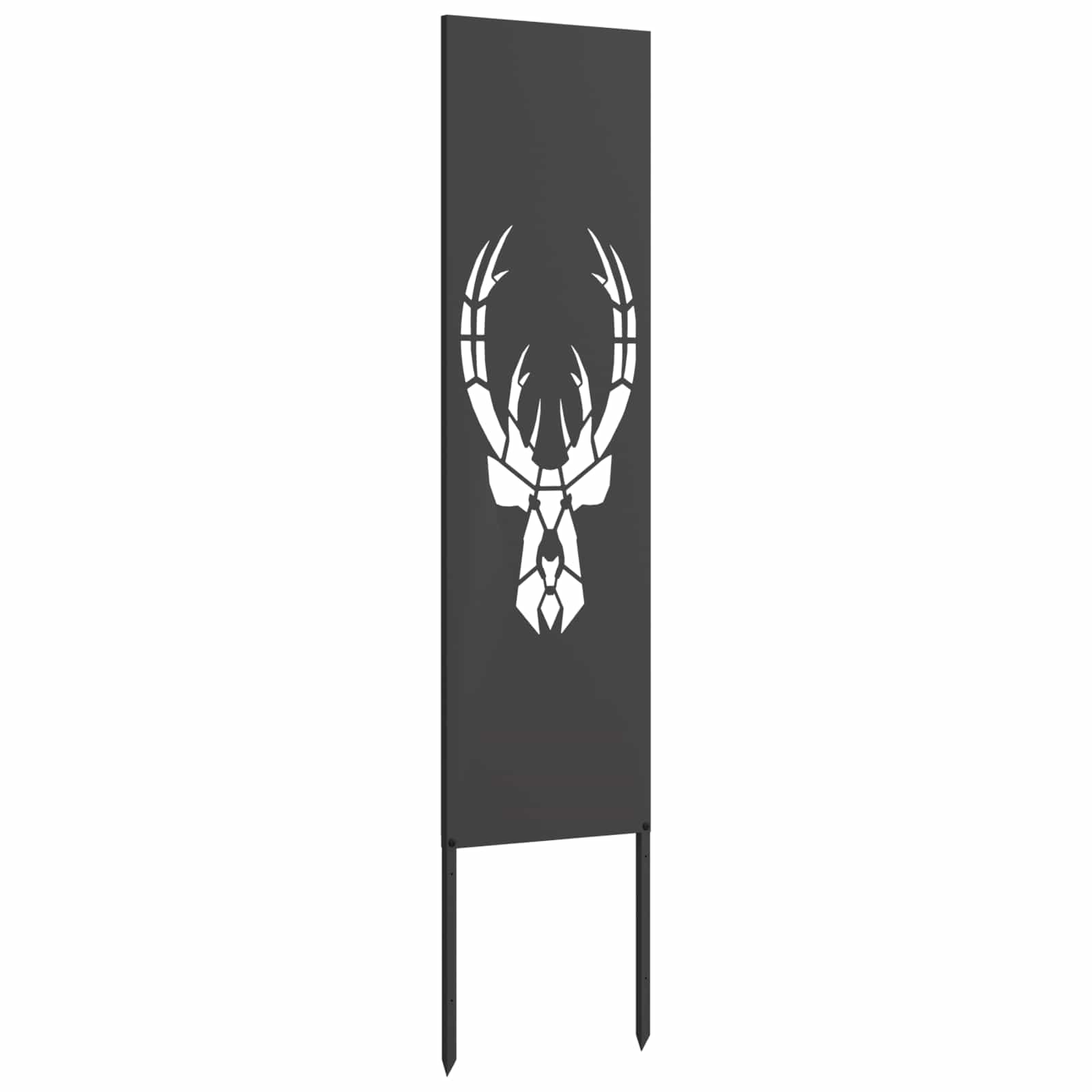 vidaXL Garten Sichtschutz-Leinwand Tiermuster Schwarz 32 x 140 cm