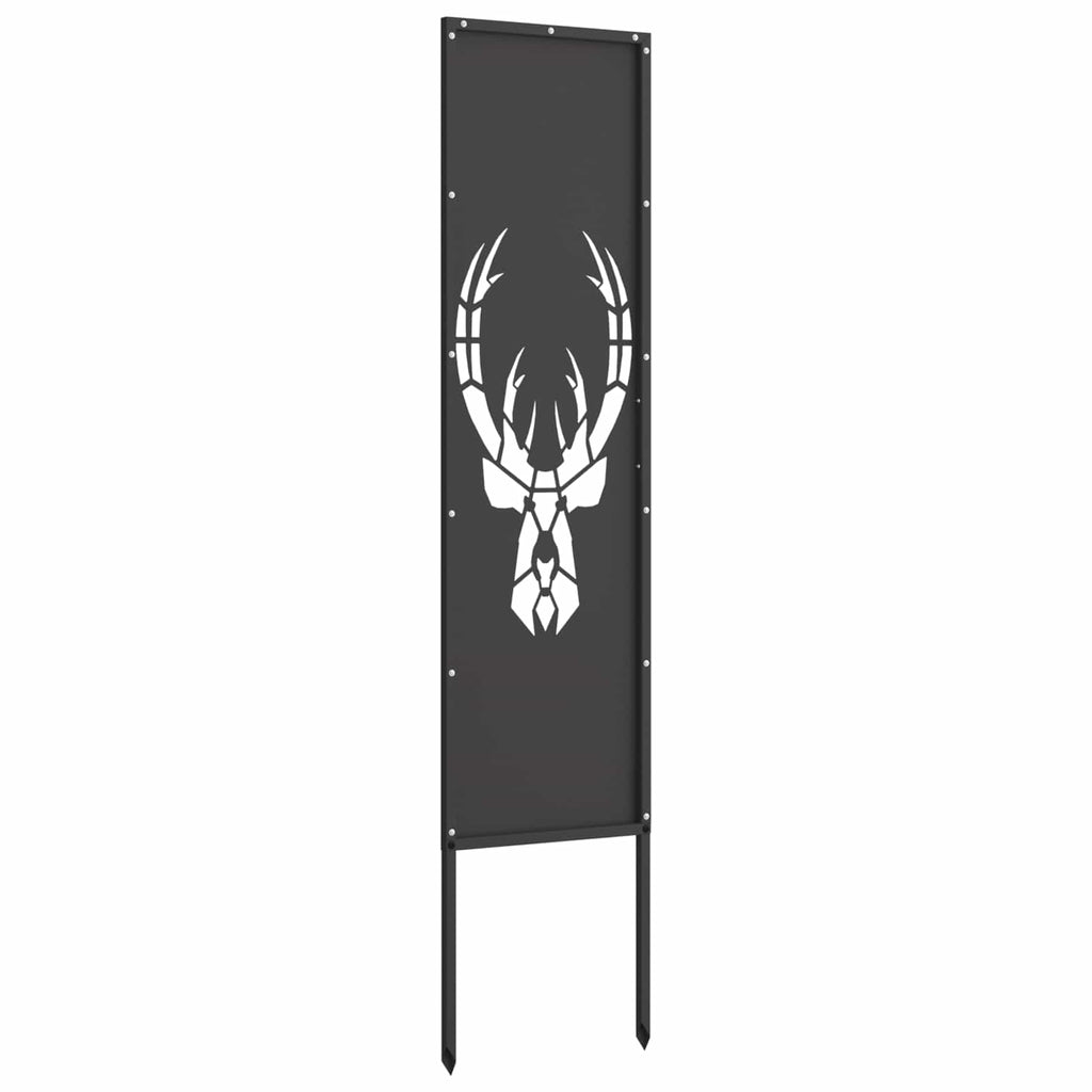 vidaXL Garten Sichtschutz-Leinwand Tiermuster Schwarz 32 x 140 cm