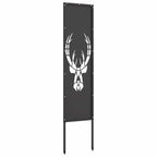 vidaXL Garten Sichtschutz-Leinwand Tiermuster Schwarz 32 x 140 cm
