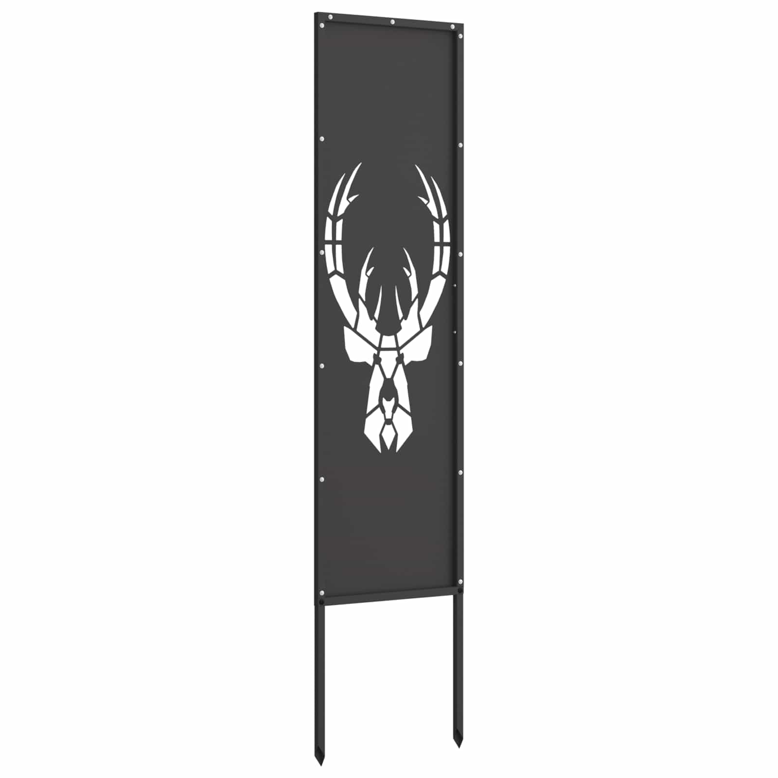 vidaXL Garten Sichtschutz-Leinwand Tiermuster Schwarz 32 x 140 cm