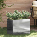 vidaXL Garten-Pflanzgefäß Edelstahl 50 x 32 x 40 cm Edelstahl