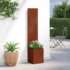 vidaXL Garten Sichtschutz-Leinwand Rostig 32 x 32 x 150 cm