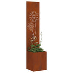 vidaXL Garten Sichtschutz-Leinwand Rostig 32 x 32 x 150 cm