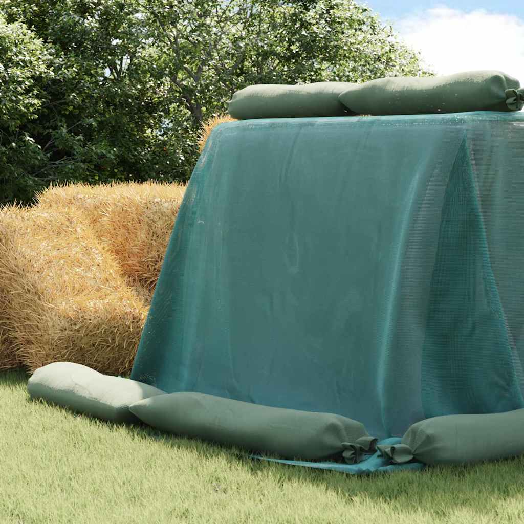 vidaXL Siloabdeckung Grün 6 x 5 m HDPE