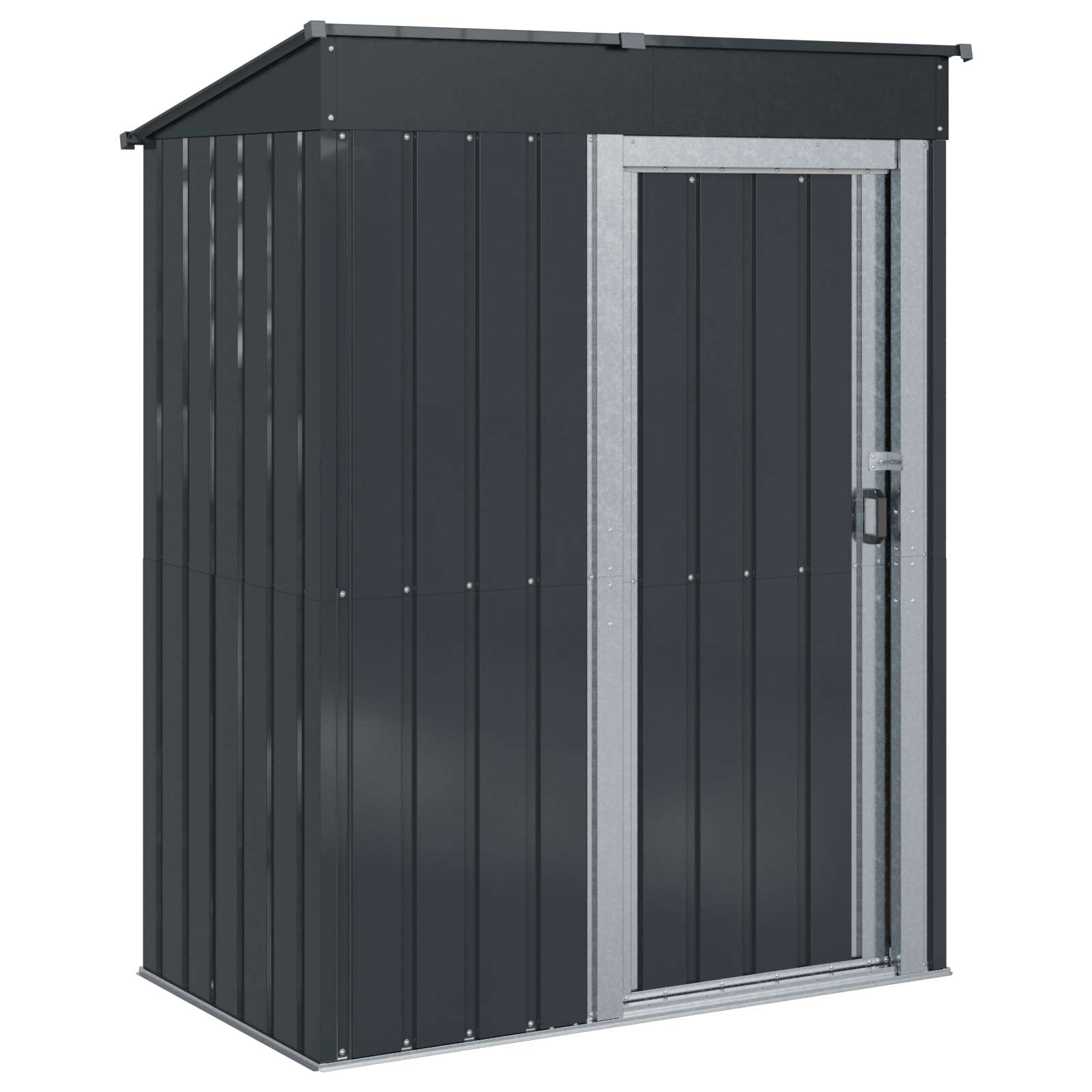 vidaXL Gartenhütten Anthrazit 137 x 81 x 180 cm Metall