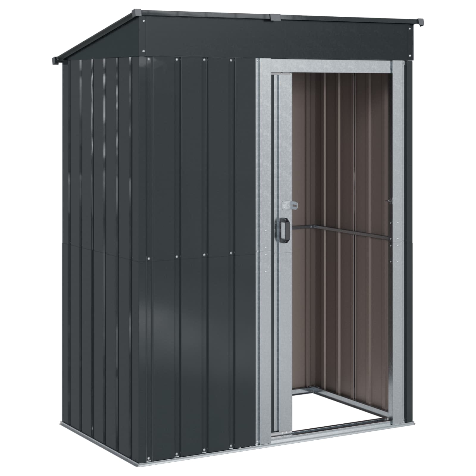 vidaXL Gartenhütten Anthrazit 137 x 81 x 180 cm Metall