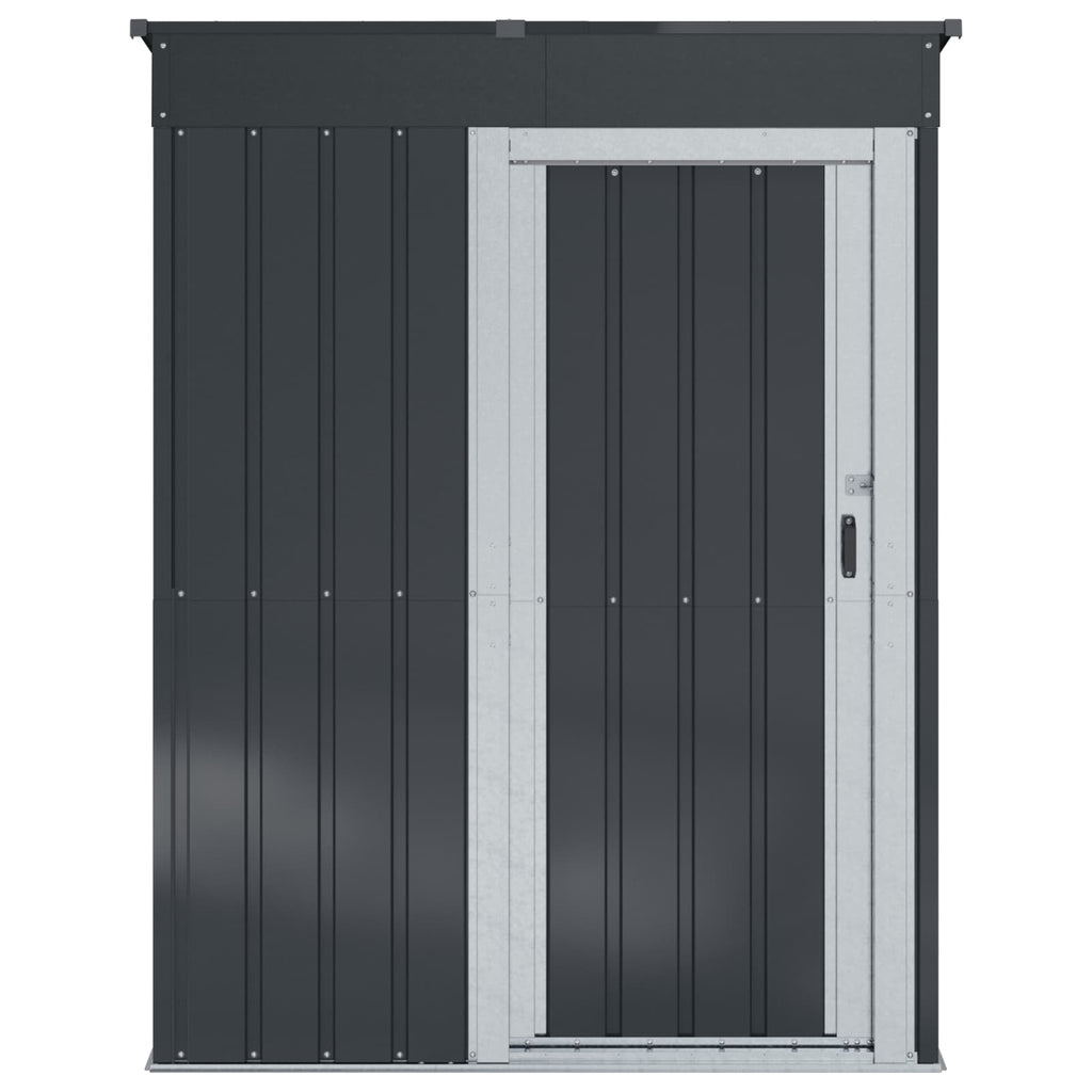 vidaXL Gartenhütten Anthrazit 137 x 81 x 180 cm Metall