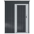 vidaXL Gartenhütten Anthrazit 137 x 81 x 180 cm Metall