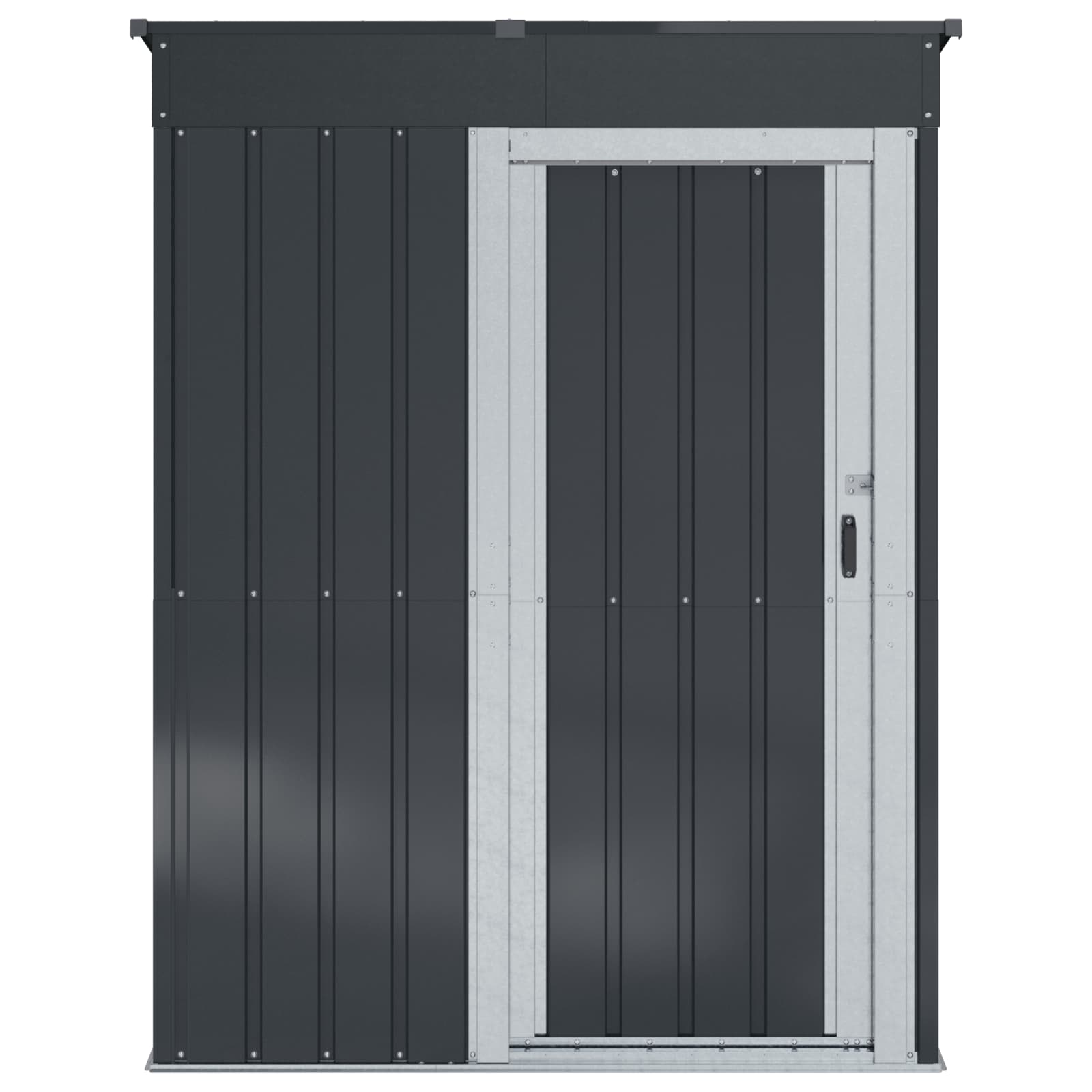 vidaXL Gartenhütten Anthrazit 137 x 81 x 180 cm Metall