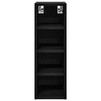 vidaXL Hängeschrank mit Regal Schwarz Eichen-Optik 20 x 29,5 x 60 cm