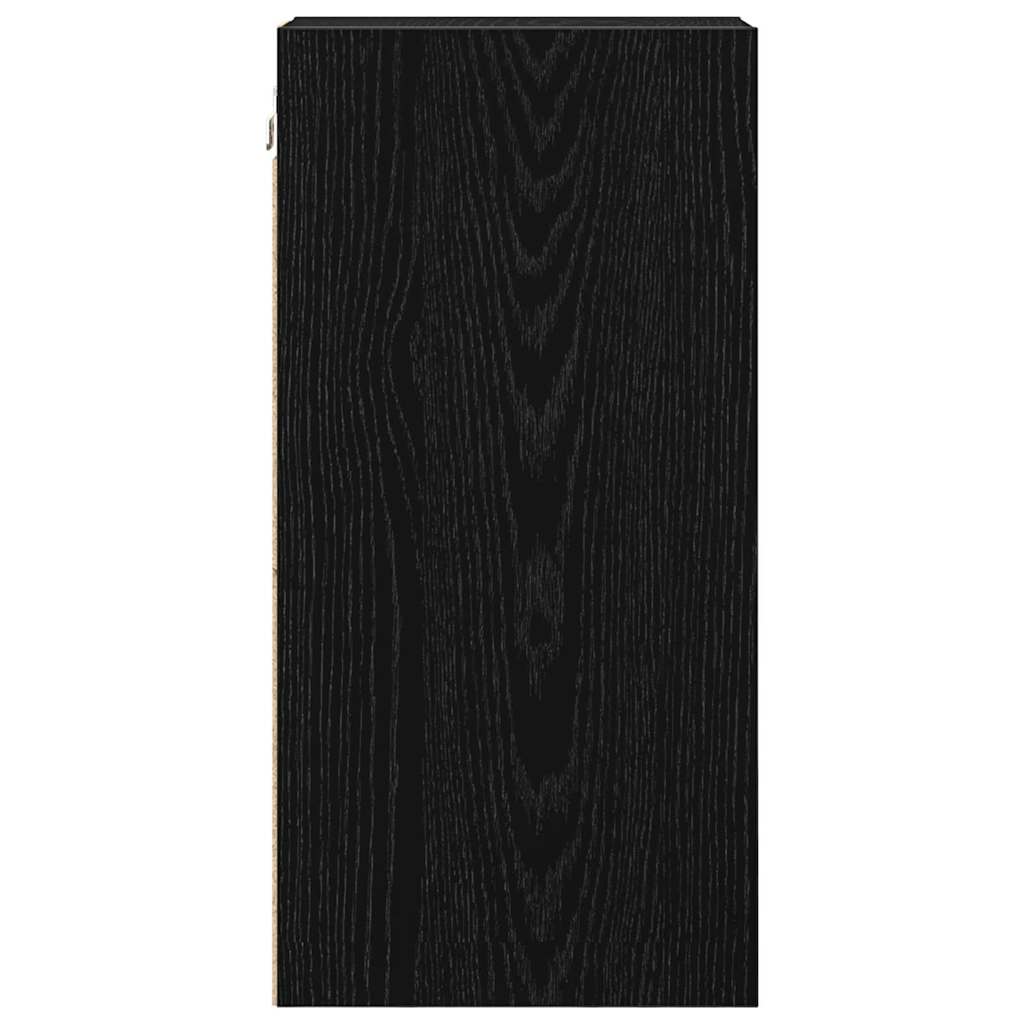 vidaXL Hängeschrank mit Regal Schwarz Eichen-Optik 20 x 29,5 x 60 cm