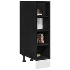 vidaXL Küchenunterschrank Schwarz Eichen-Optik 20 x 44,5 x 81,5 cm