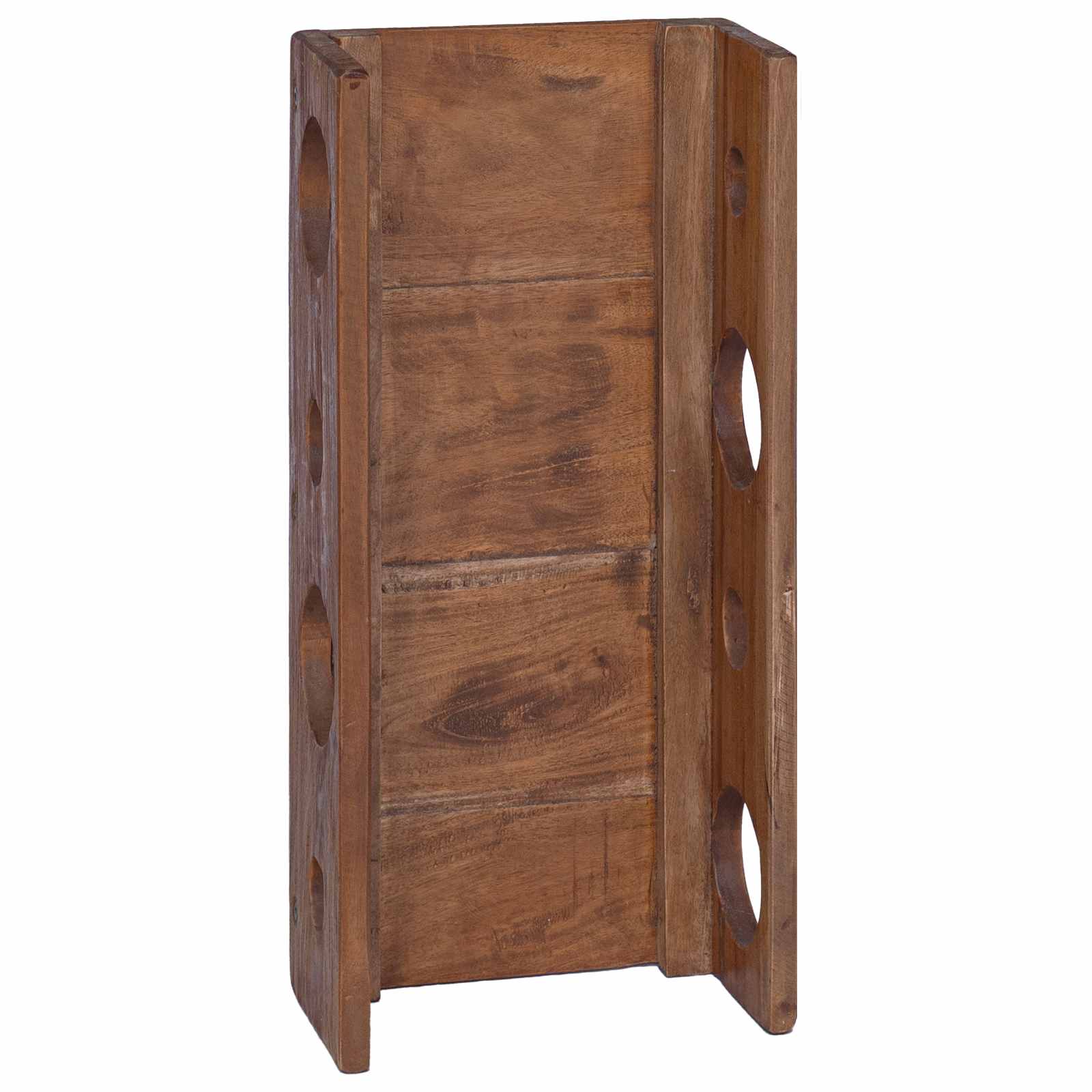 vidaXL Regal Braun 24 x 13 x 54 cm Massives Mahagoni Holz