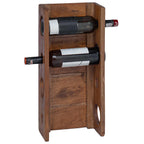vidaXL Regal Braun 24 x 13 x 54 cm Massives Mahagoni Holz