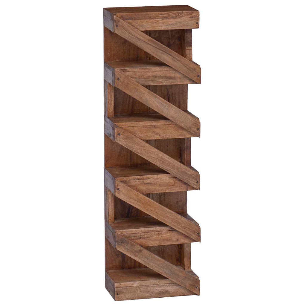 vidaXL Weinregal Natur 24 x 14 x 80 cm Massives Mahagoniholz