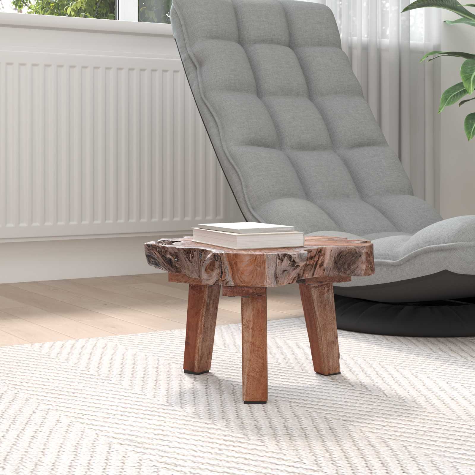 vidaXL Nachttisch Braun 40 x 40 x 25 cm Massives upgecyceltes Holz