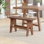 vidaXL Bank Natur 100 x 30 x 51 cm Massivholz Altholz