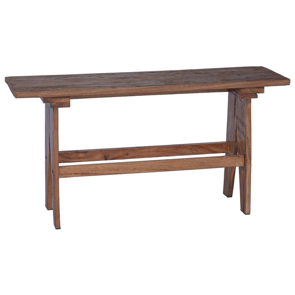 vidaXL Bank Natur 100 x 30 x 51 cm Massivholz Altholz