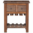 vidaXL Schrank Braun 60 x 30 x 70 cm Massives upgecyceltes Holz