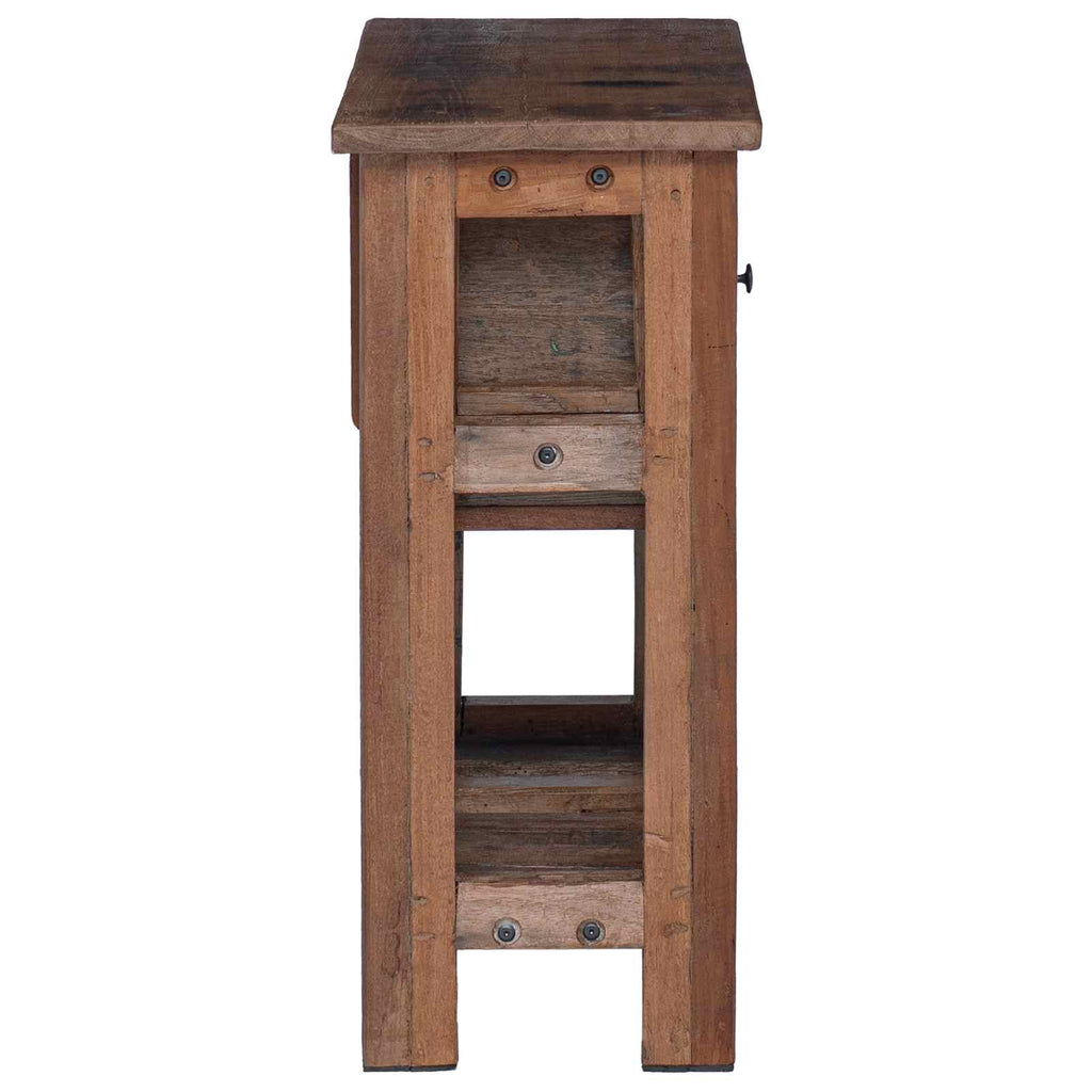 vidaXL Schrank Braun 60 x 30 x 70 cm Massives upgecyceltes Holz