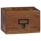 vidaXL Bleistiftetui Mehrfarbig 18 x 10 x 12 cm Massives Mahagoni Holz