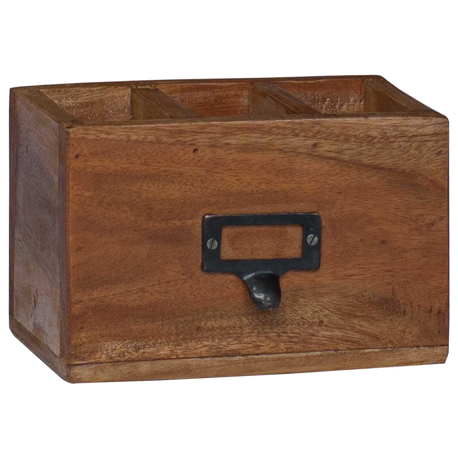 vidaXL Bleistiftetui Mehrfarbig 18 x 10 x 12 cm Massives Mahagoni Holz