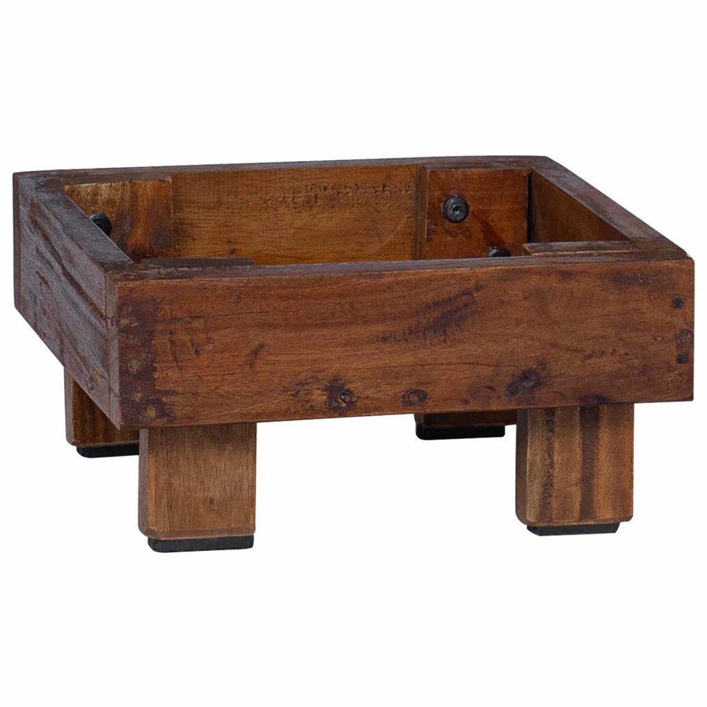 vidaXL Pflanzenständer 3 pcs Braun Mahagoni Holz