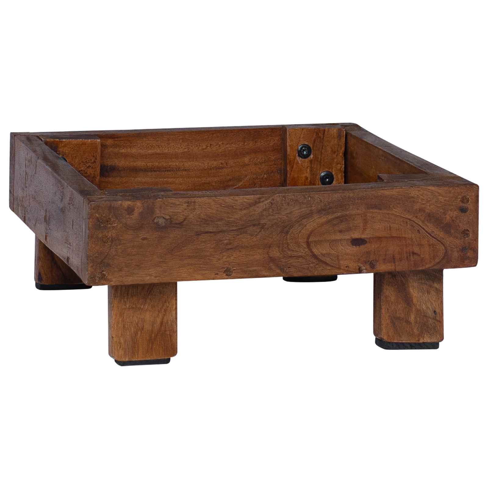 vidaXL Pflanzenständer 3 pcs Braun Mahagoni Holz
