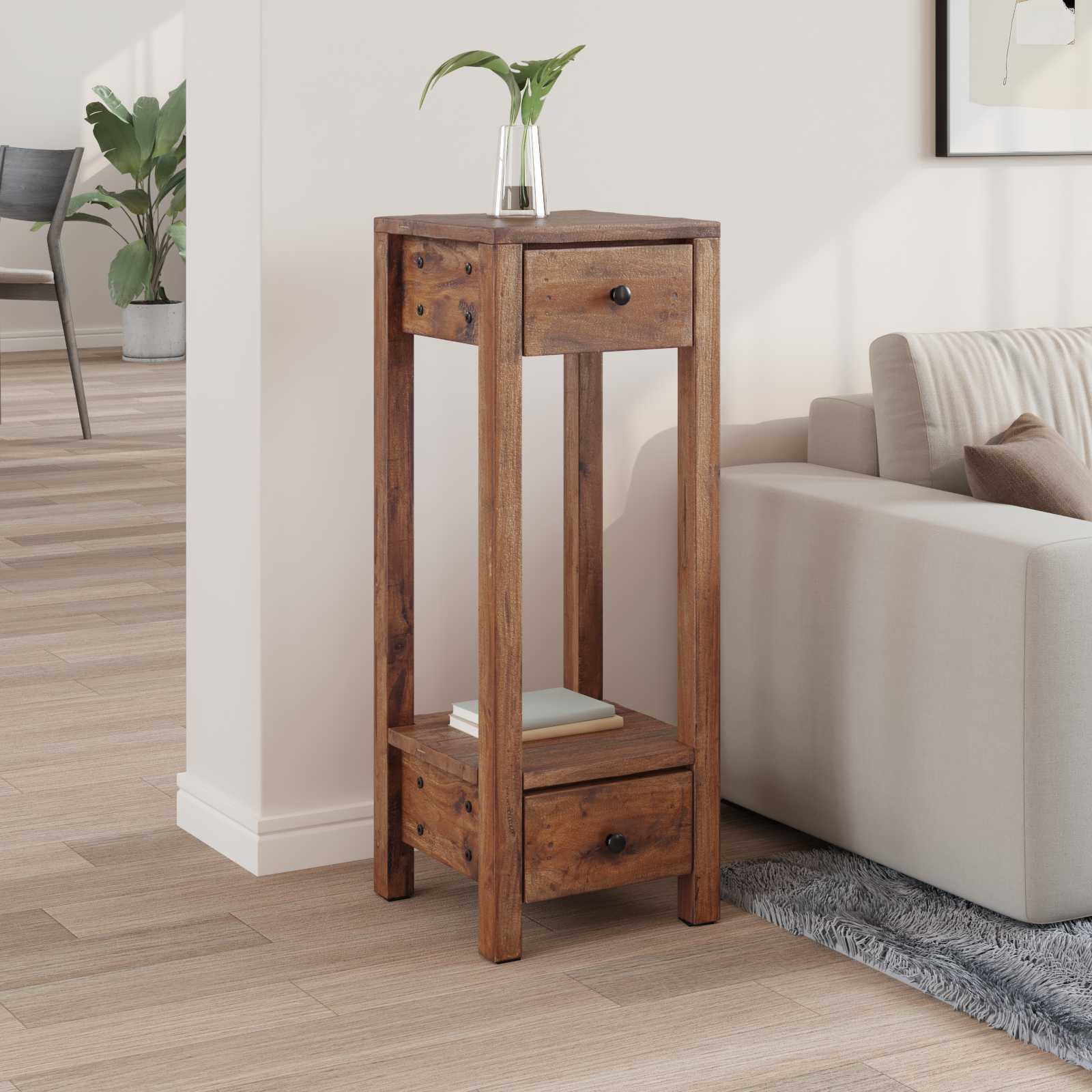 vidaXL Pflanzenständer Braun 30 x 30 x 80 cm Mahagoni Holz