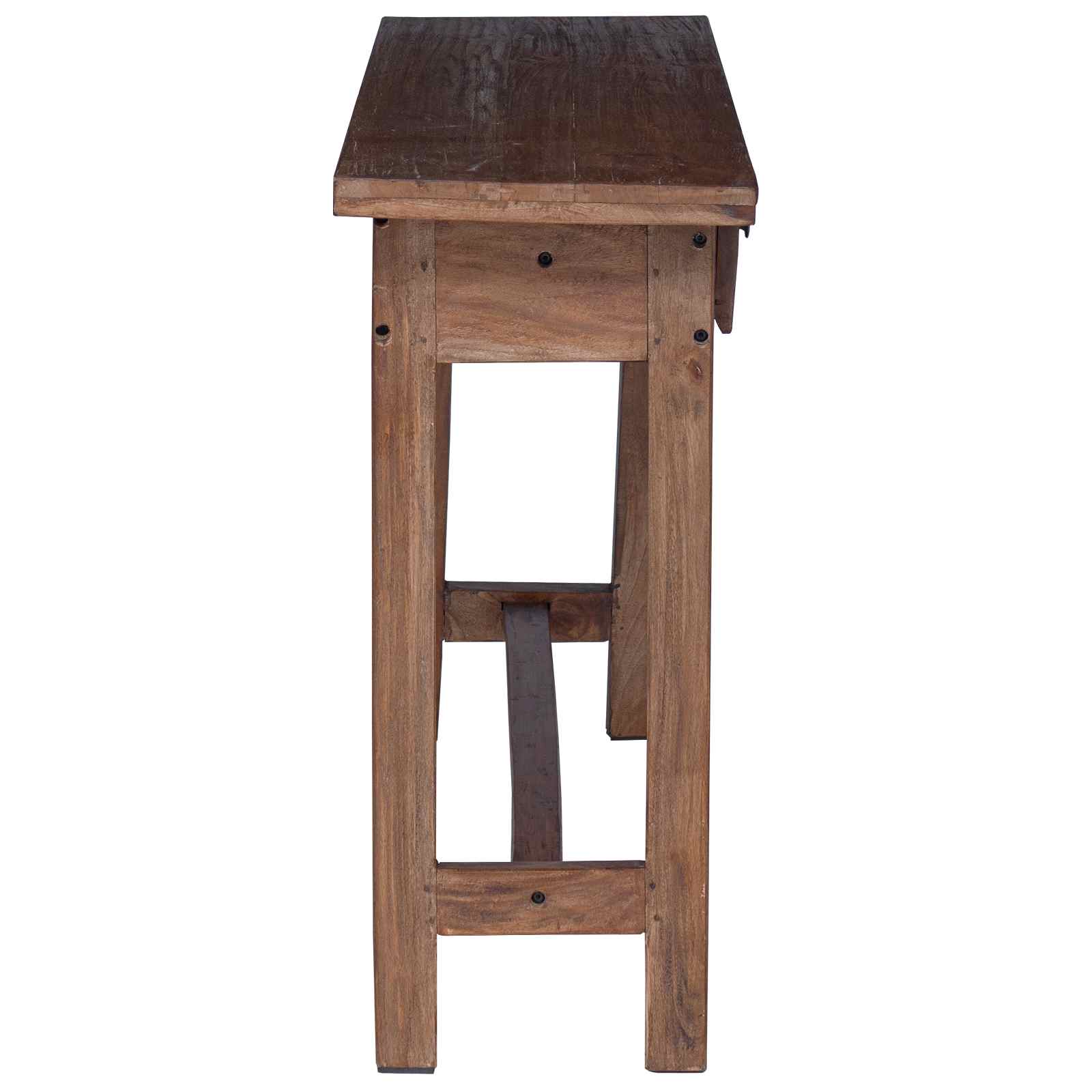 vidaXL Schreibtisch Braun 110 x 30 x 79 cm Massives Mahagoni Holz