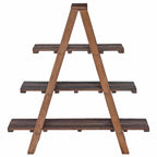 vidaXL Klappregal Braun 79,5 x 35 x 112 cm Massives upgecyceltes Holz