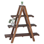 vidaXL Klappregal Braun 79,5 x 35 x 112 cm Massives upgecyceltes Holz