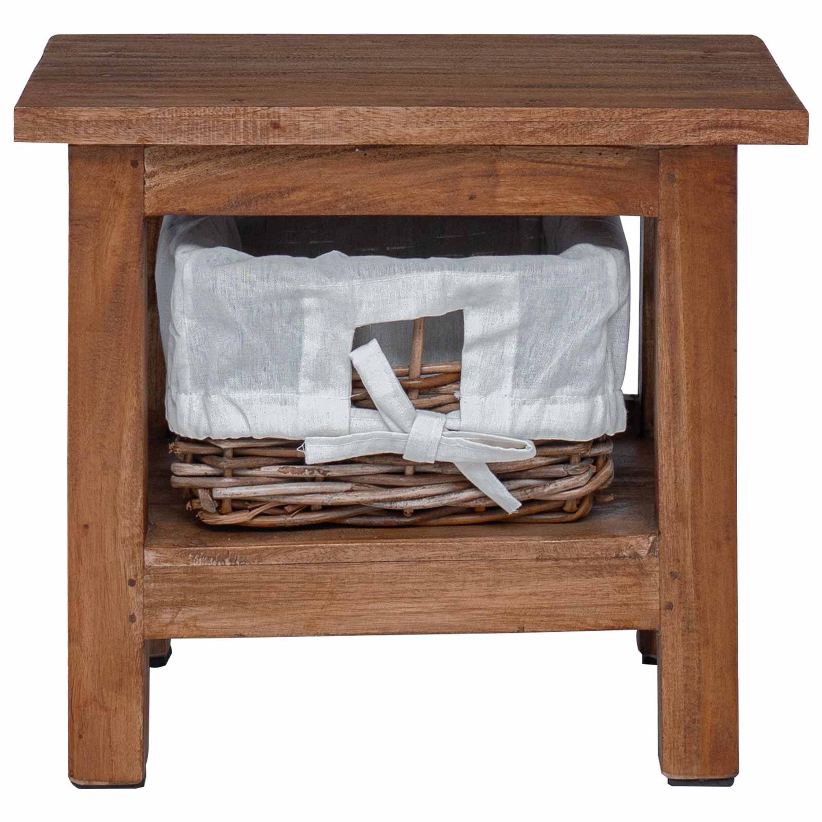 vidaXL Beistelltisch Braun 38 x 28 x 35 cm Massivholz Mahagoni