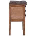 vidaXL Aufbewahrungstruhe 48 x 35 x 64 cm Massives Mahagoni Holz