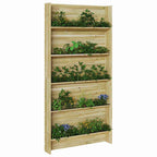 vidaXL Pflanzenregale Braun 90 x 15 x 180 cm Imprägniertes Kiefernholz