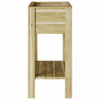 vidaXL Hoher Pflanzer mit Regal Braun 85,5 x 46,5 x 96 cm
