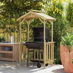 vidaXL Grillhütte 133,5 x 63 x 200 cm Imprägniertes Kiefernholz