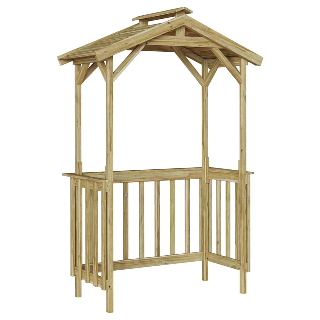 vidaXL Grillhütte 133,5 x 63 x 200 cm Imprägniertes Kiefernholz