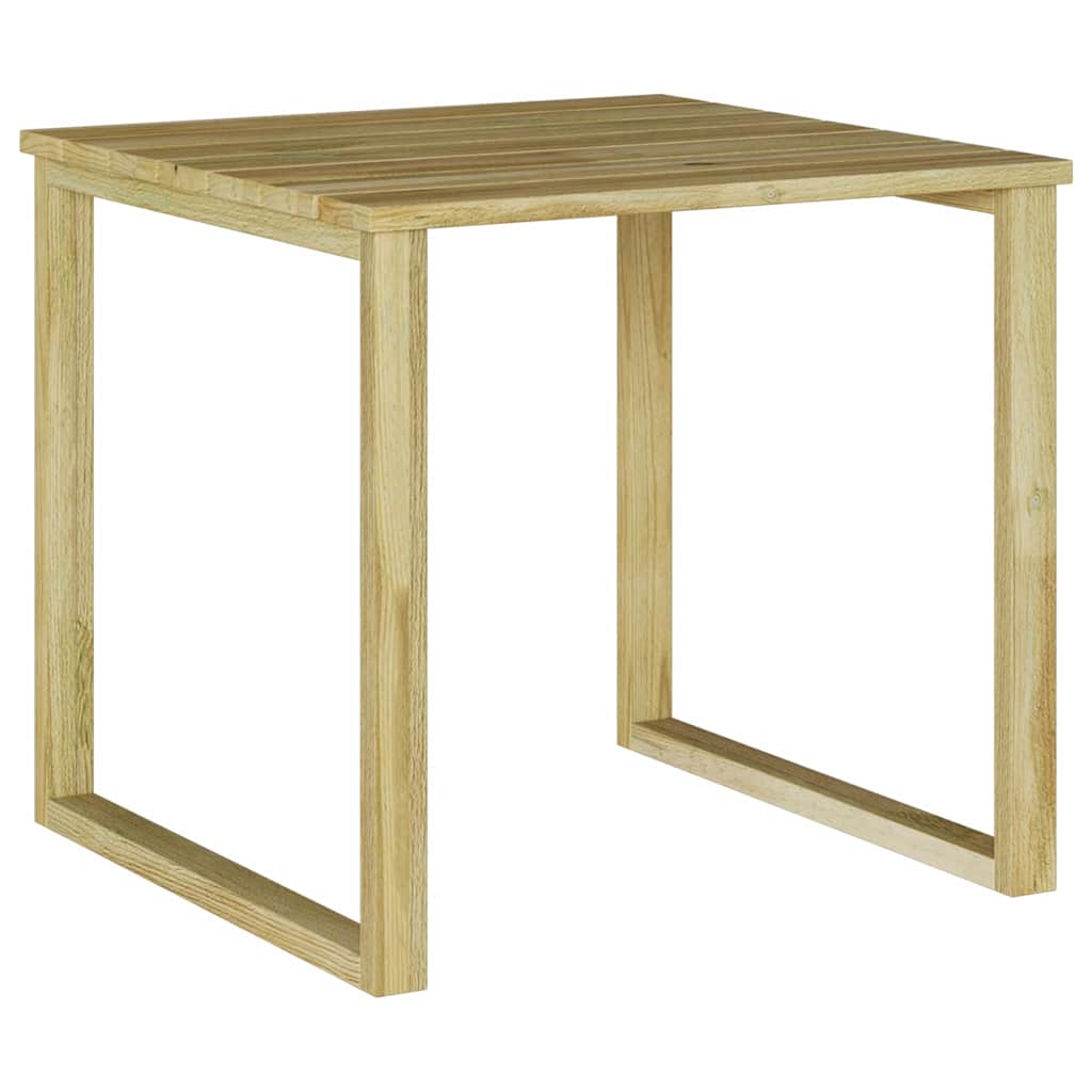 vidaXL Tisch 3 pcs Natur Imprägniertes Kiefernholz