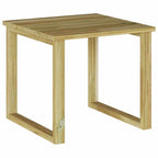 vidaXL Tisch 3 pcs Natur Imprägniertes Kiefernholz