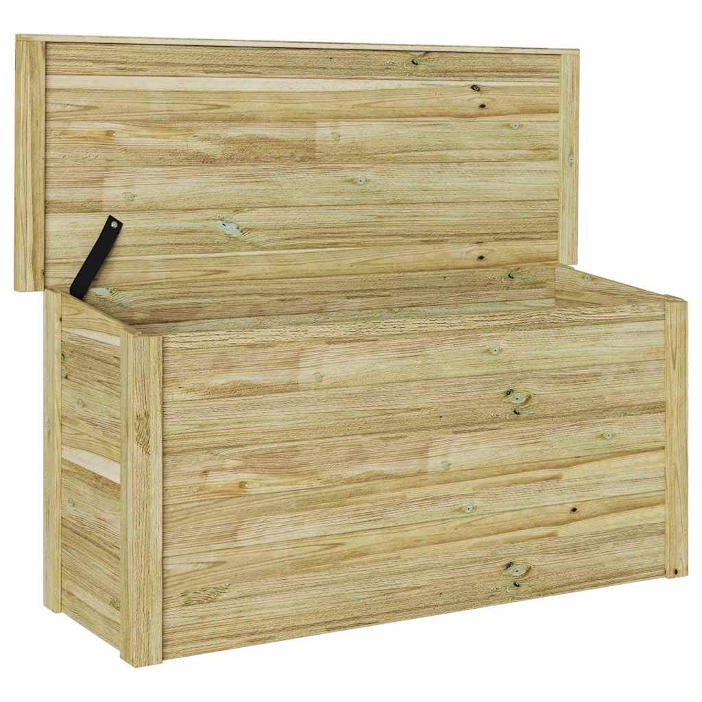 vidaXL Aufbewahrungsbox mit Speicher Natur 119 x 44,5 x 58 cm