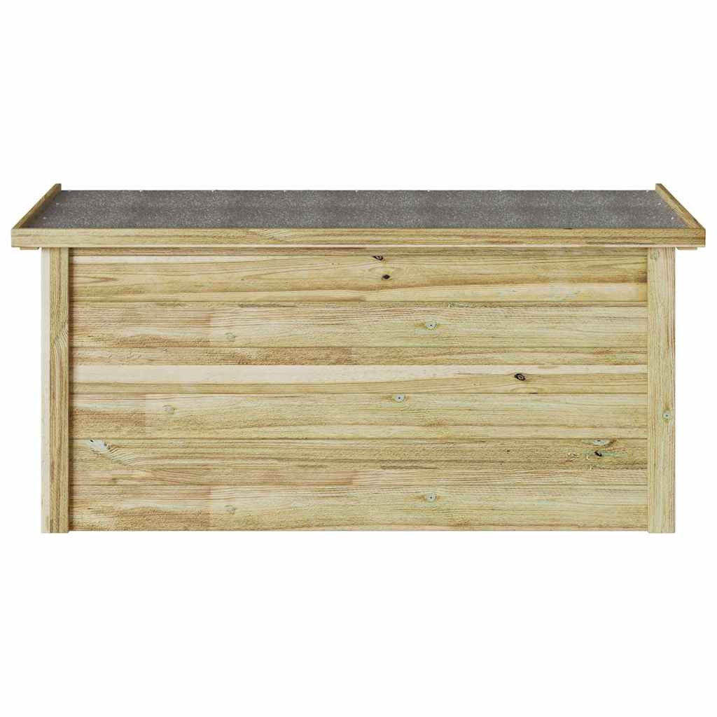 vidaXL Aufbewahrungsbox mit Speicher Natur 119 x 44,5 x 58 cm