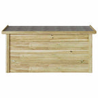 vidaXL Aufbewahrungsbox mit Speicher Natur 119 x 44,5 x 58 cm
