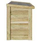 vidaXL Aufbewahrungsbox mit Speicher Natur 119 x 44,5 x 58 cm