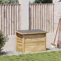 vidaXL Aufbewahrungsbox mit Speicher Natur 119 x 44,5 x 58 cm
